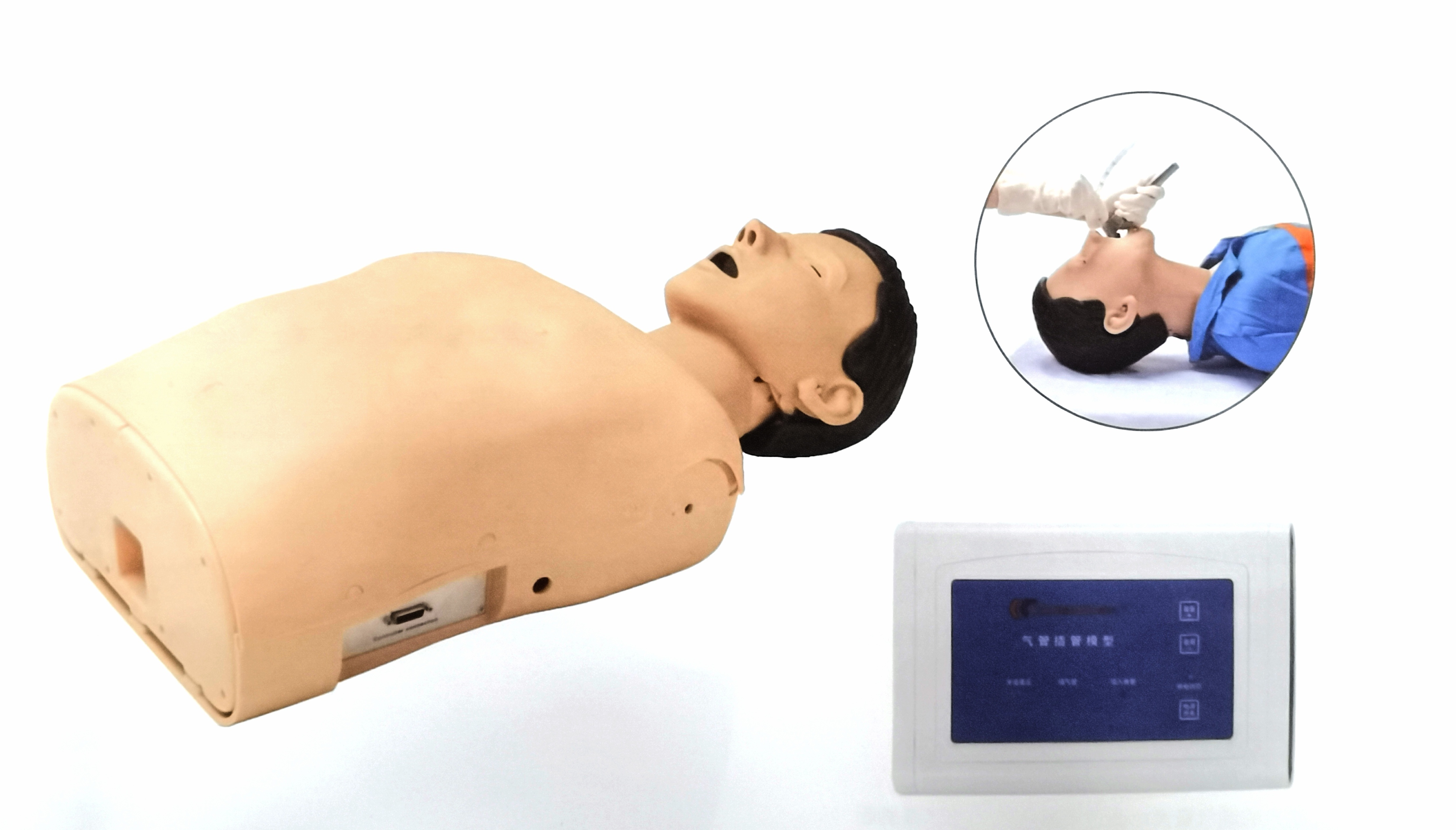 高級電子半身心肺複（fù）蘇及（jí）氣管插管訓練（liàn）模擬人（rén）