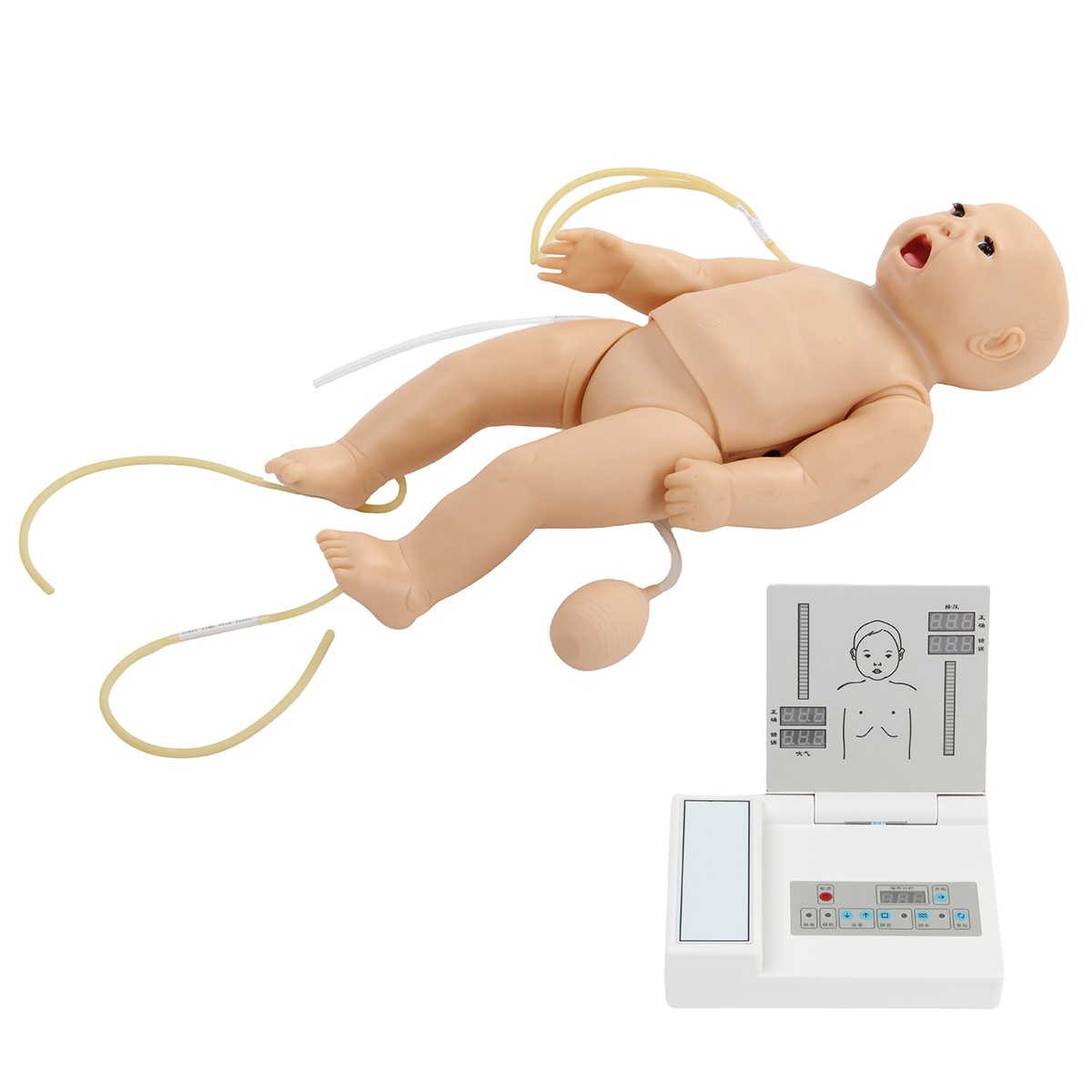 高級多功（gōng）能嬰兒綜合急救訓練模擬（nǐ）人（ACLS高級生命支持、嵌入式係統）